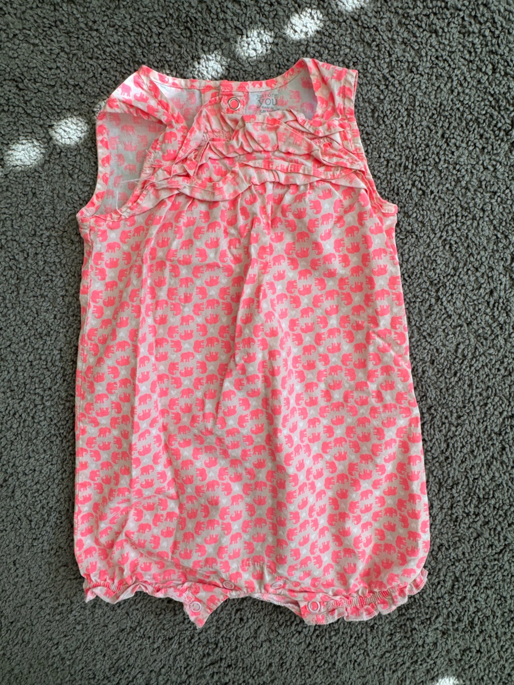 just one you Pink Animal Print Baby 9M